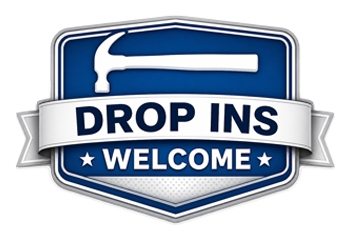 Drop Ins Welcome badge